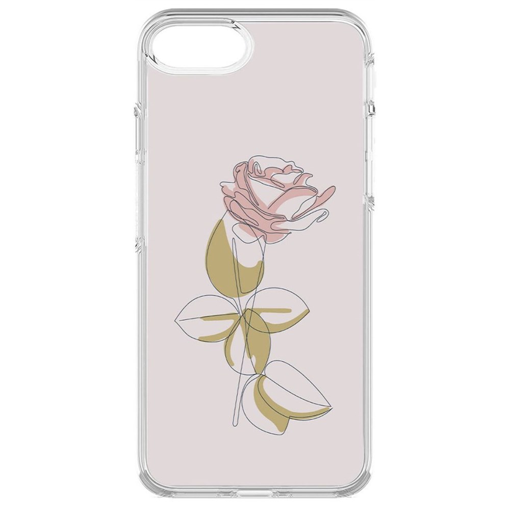 

Чехол-накладка Krutoff Clear Case Роза для iPhone 8