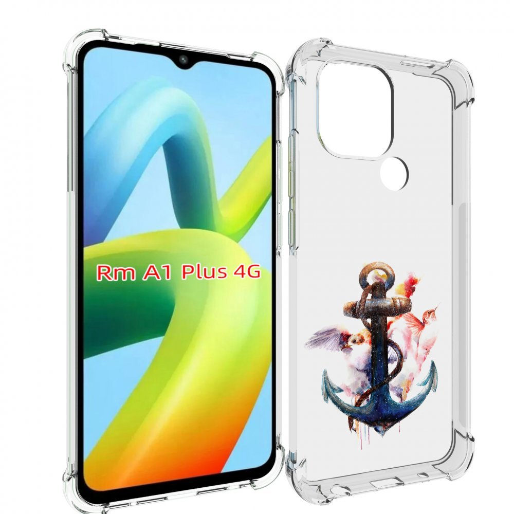 

Чехол MyPads якорь с птицами для Xiaomi Redmi A1 Plus +, Прозрачный, Tocco