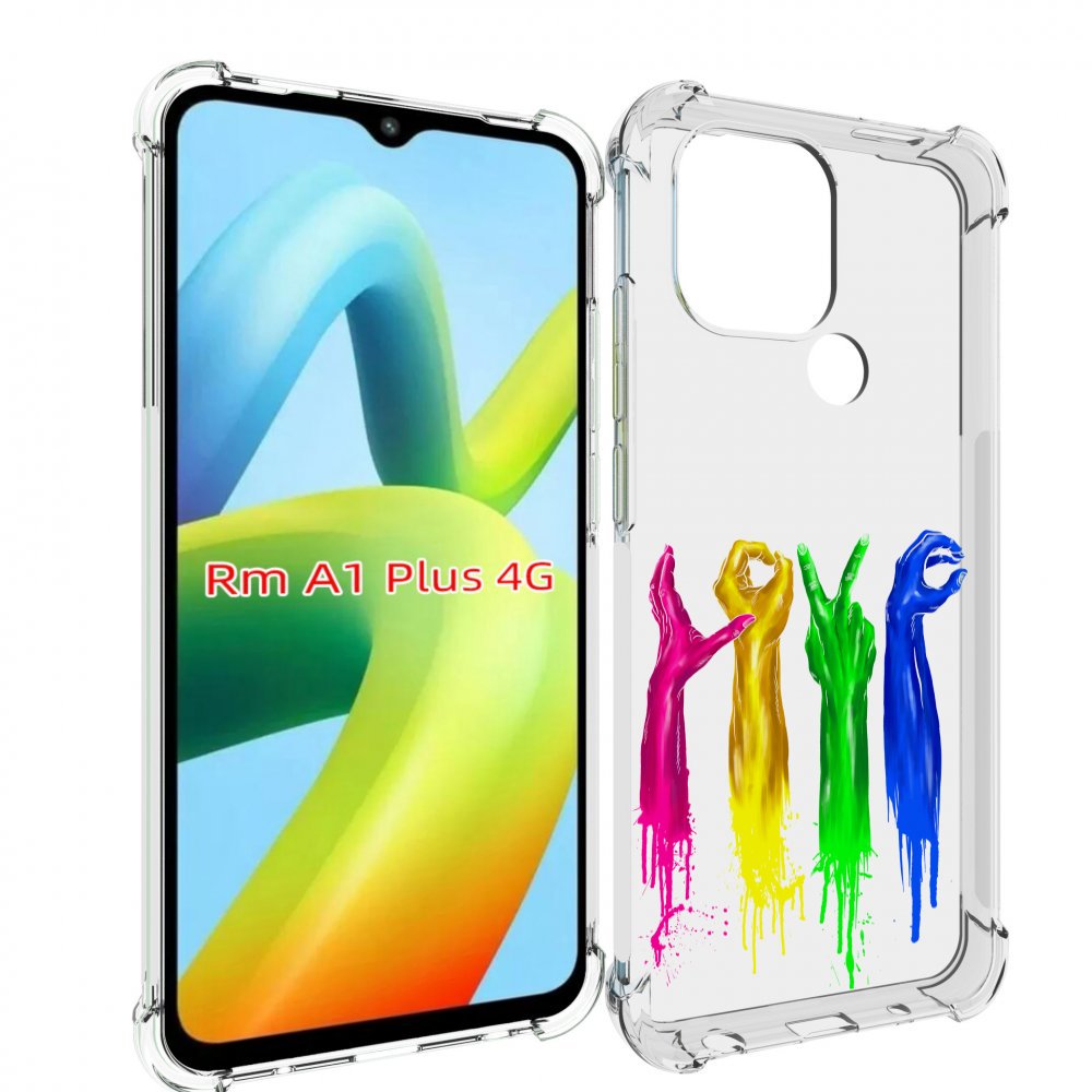 

Чехол MyPads яркие руки love для Xiaomi Redmi A1 Plus +, Прозрачный, Tocco