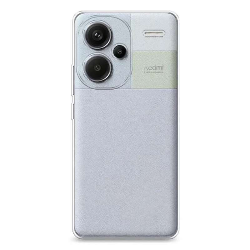 

Чехол силиконовый для Xiaomi Redmi Note 13 Pro+, c защитой камеры, X-case, прозрачный