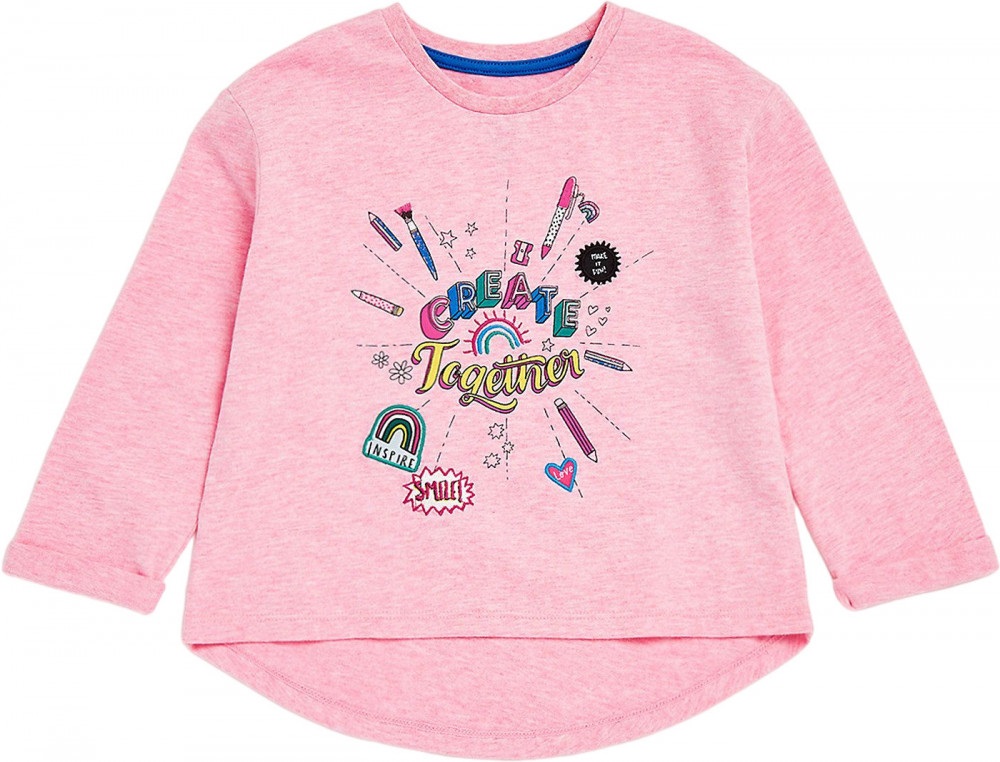 

Лонгслив детский Mothercare MC-CA438, розовый, 92, MC-CA438