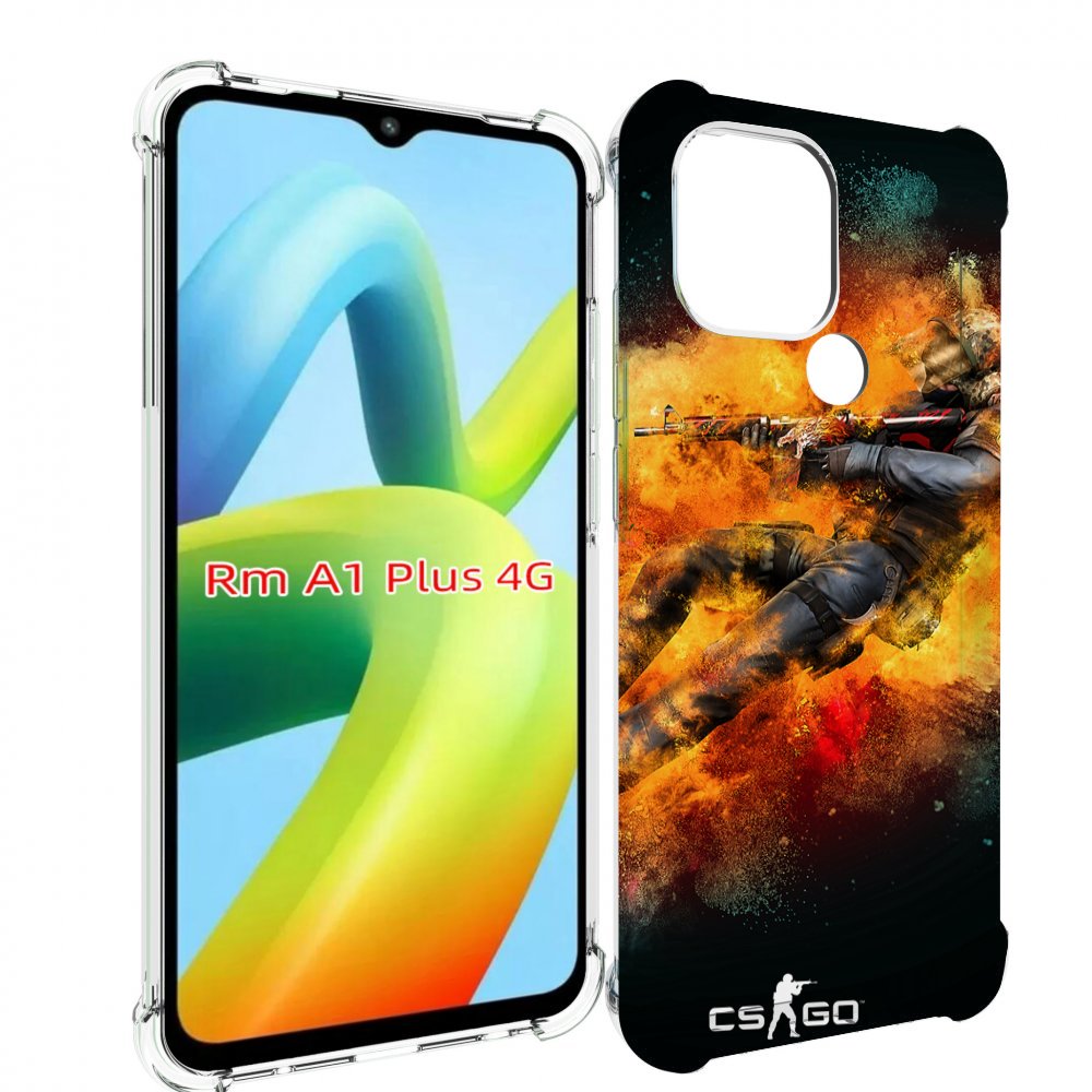 Чехол MyPads CS-go Контр-террорист для Xiaomi Redmi A1 Plus +