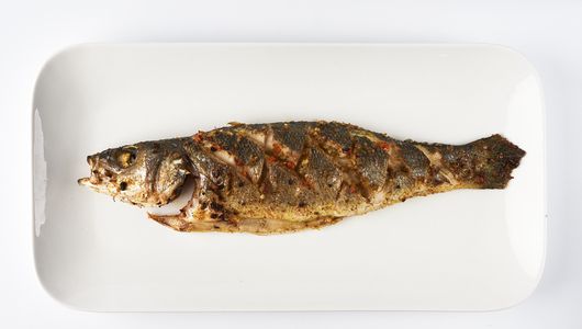 

Рыба для запекания ВкусВилл Сибас в маринаде охлажденная +-300 г