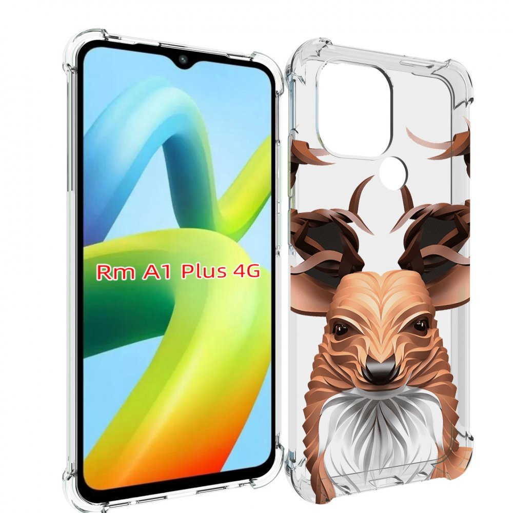 Чехол MyPads 3D-олень для Xiaomi Redmi A1 Plus +