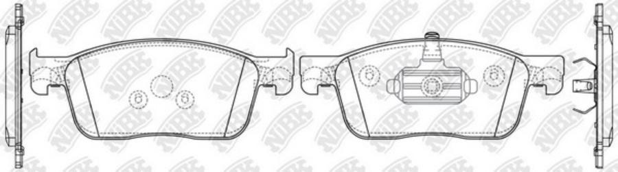 

Комплект тормозных колодок NIBK pn0792