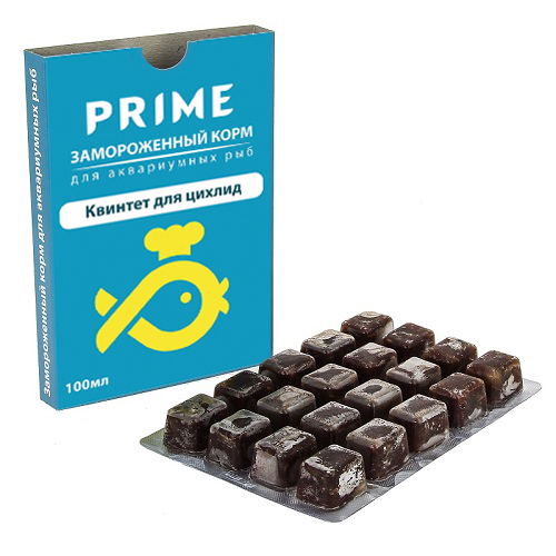 Корм для рыб PRIME Квинтет для циxлид, 100 мл Prime