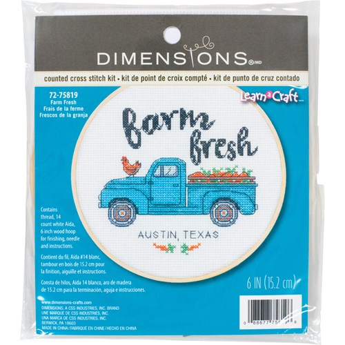 

Набор для вышивания Dimensions DMS-72-75819 Прямо с фермы, 10х20 см