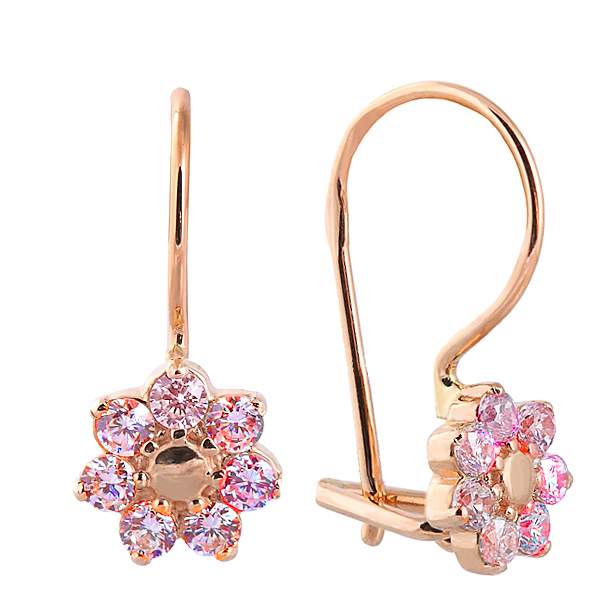 

Серьги из золота Azade 12-0501р, фианит, 12-0501р