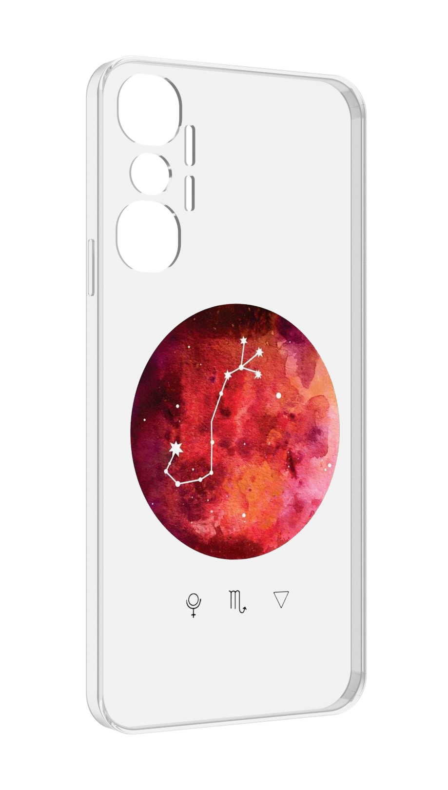 

Чехол MyPads знак зодиака скорпион 6 для Infinix Hot 20 4G, Прозрачный, Tocco