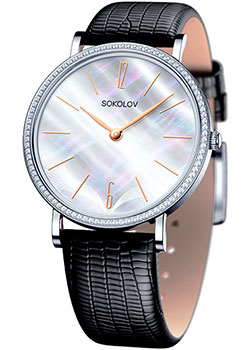 

Женские наручные часы Sokolov 153.30.00.001.06.01.2, 153.30.00.001.06.01.2