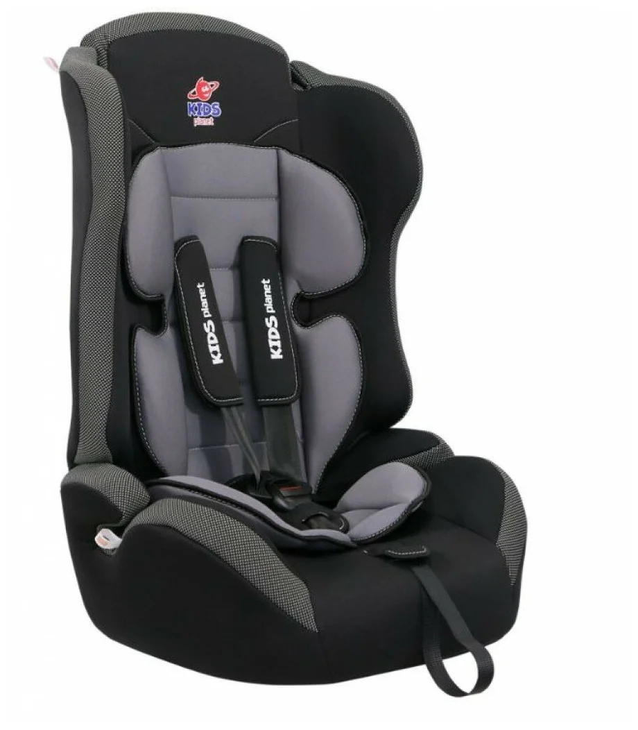 Автокресло детское 9-36 кг Siger Kids Planet Sputnik люкс черное карбон