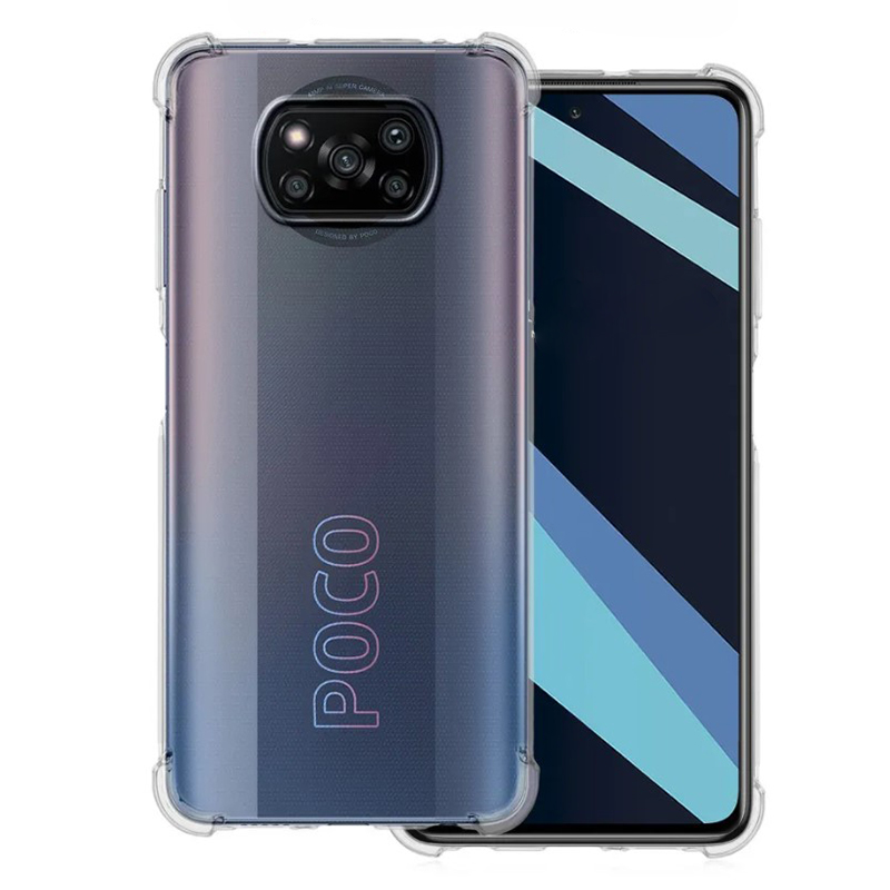 

Чехол силиконовый для Poco X3, Poco X3 Pro, Poco X3 NFC, усиленные края, X-case