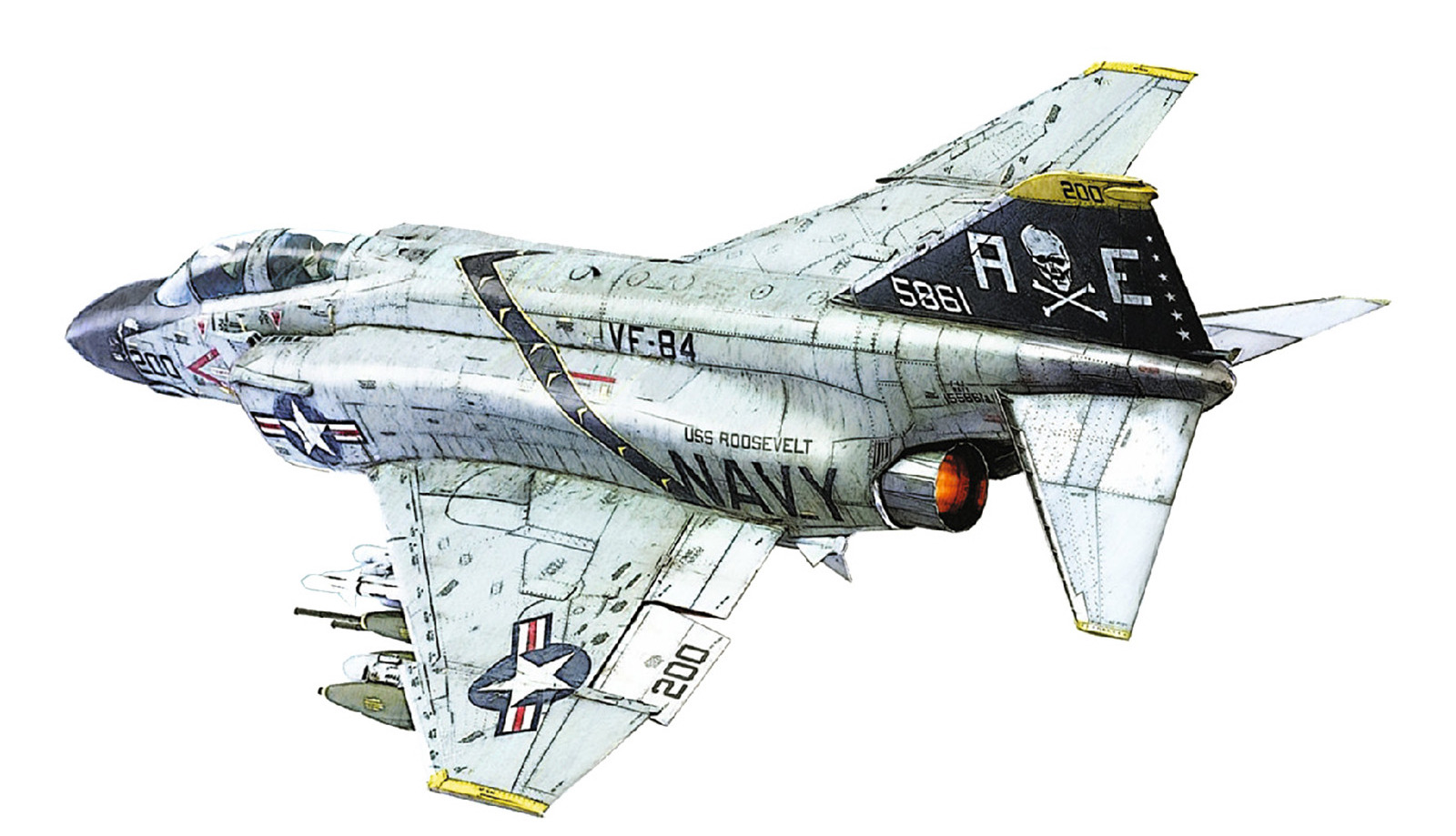 

QC72032 Набор остекления для модели F-4J Academy