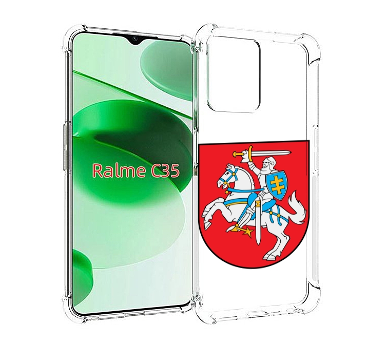 

Чехол MyPads герб-литва для Realme C35 / Narzo 50A Prime, Прозрачный, Tocco