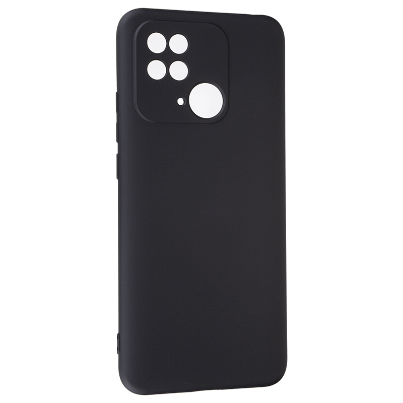 

Чехол силиконовый для Xiaomi Redmi 10C, Poco C40, good quality, с защитой камеры, X-case, Черный