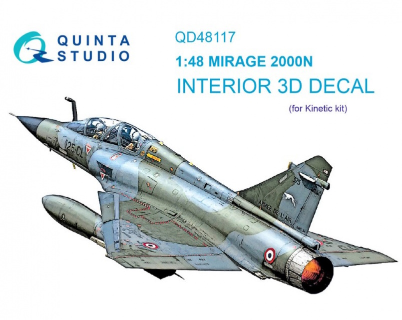 QD48117 3D Декаль интерьера кабины Mirage 2000N Kinetic