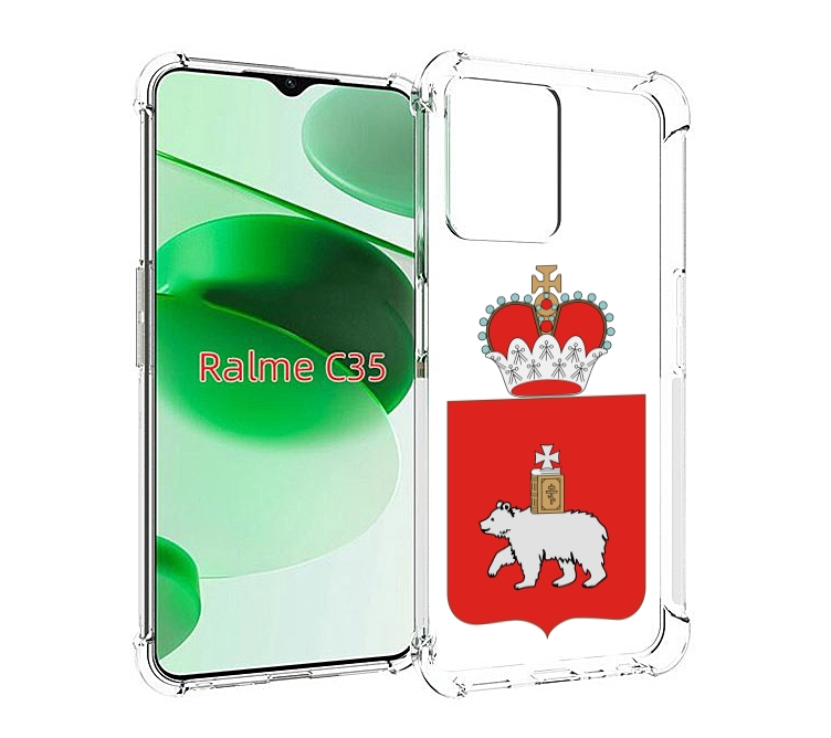 

Чехол MyPads герб-пермскии-краи для Realme C35 / Narzo 50A Prime, Прозрачный, Tocco