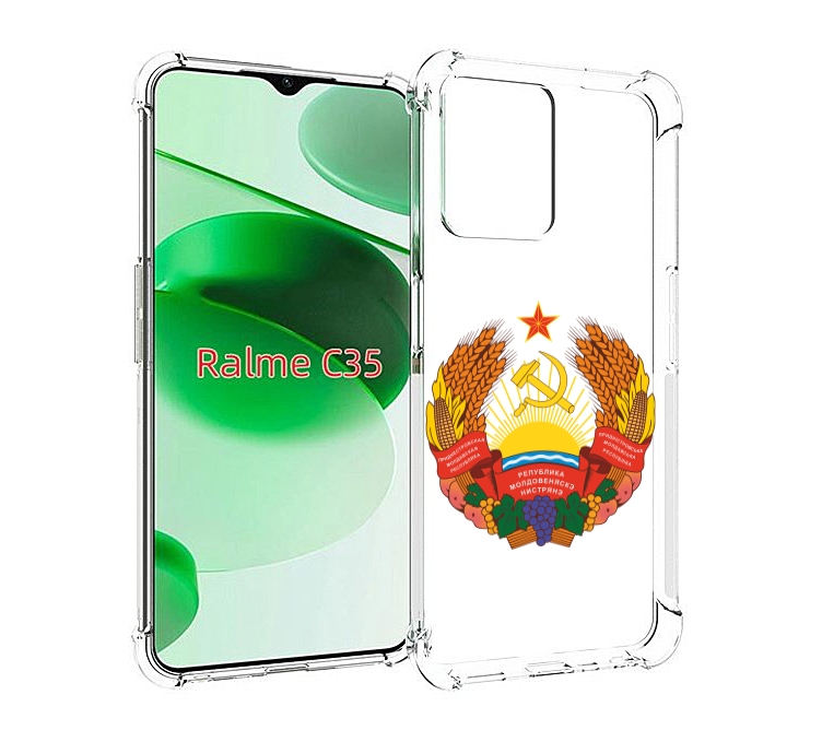 

Чехол MyPads герб-приднестровья для Realme C35 / Narzo 50A Prime, Прозрачный, Tocco