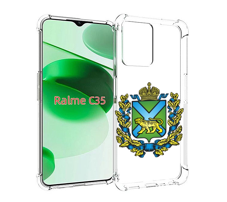 

Чехол MyPads герб-приморскии-краи для Realme C35 / Narzo 50A Prime, Прозрачный, Tocco