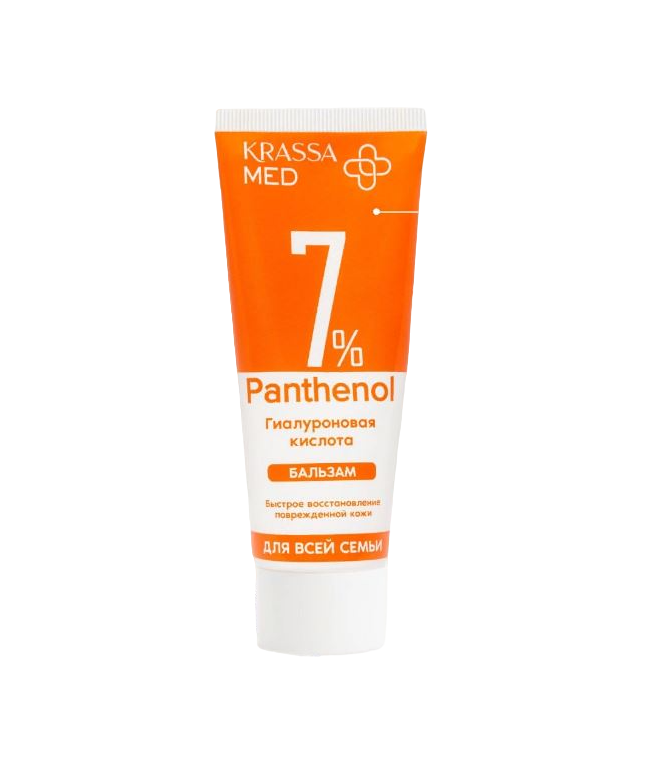 

Бальзам KRASSA PANTHENOL 7% с гиалуроновой кислотой для всей семьи, 75 мг