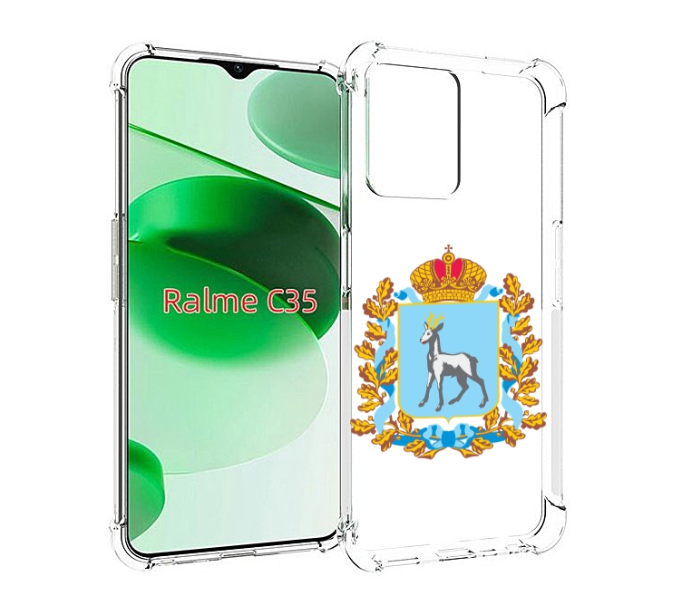 

Чехол MyPads герб-самарская-область для Realme C35 / Narzo 50A Prime, Прозрачный, Tocco
