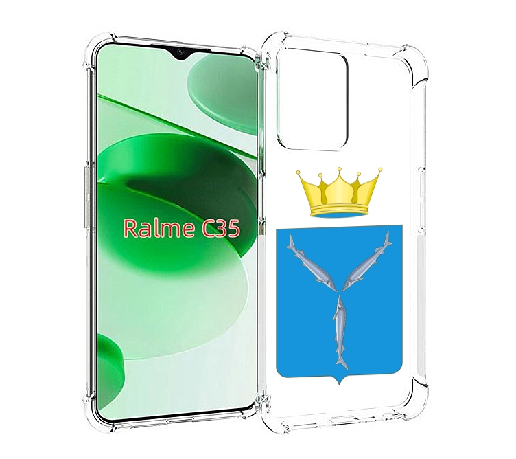 

Чехол MyPads герб-саратовская-область для Realme C35 / Narzo 50A Prime, Прозрачный, Tocco