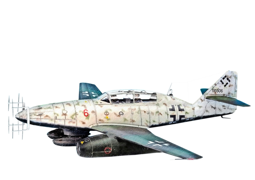 QD32070 3D Декаль интерьера кабины Me 262B1a/U-1 Trumpeter