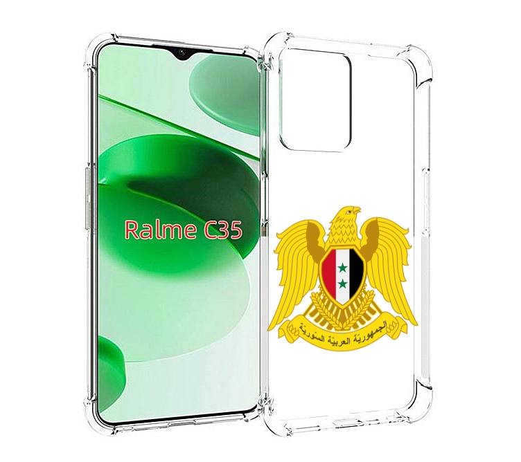 

Чехол MyPads герб-сирии для Realme C35 / Narzo 50A Prime, Прозрачный, Tocco