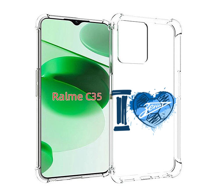

Чехол MyPads ФК я люблю зенит для Realme C35 / Narzo 50A Prime, Прозрачный, Tocco