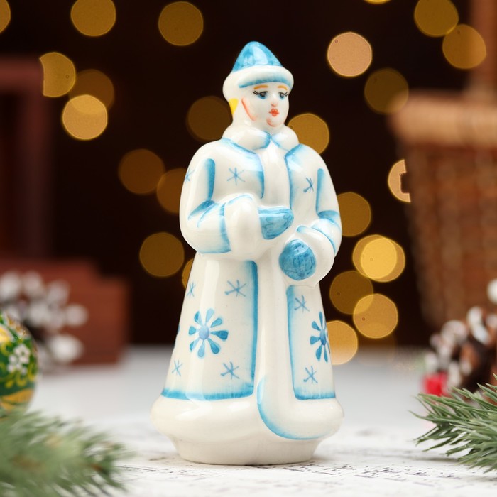 

Новогодний сувенир Снегурочка Вьюга, красная шуба, 12см, фарфор 10645415, Разноцветный