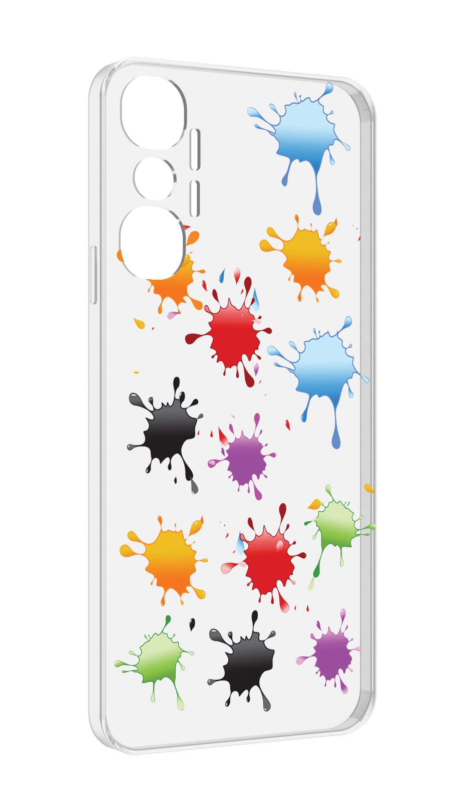 

Чехол MyPads кляксы для Infinix Hot 20 4G, Прозрачный, Tocco