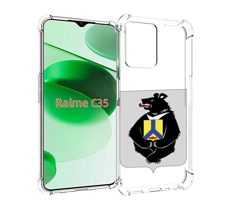 

Чехол MyPads герб-хабаровскии-краи для Realme C35 / Narzo 50A Prime, Прозрачный, Tocco