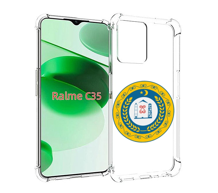 

Чехол MyPads герб-чечня для Realme C35 / Narzo 50A Prime, Прозрачный, Tocco