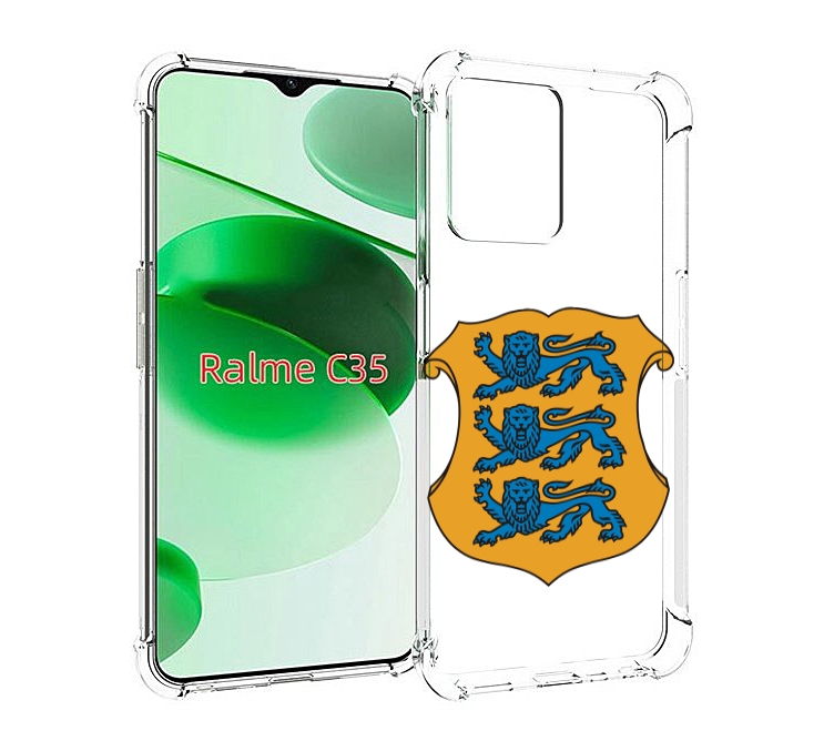 

Чехол MyPads герб-эстонии для Realme C35 / Narzo 50A Prime, Прозрачный, Tocco
