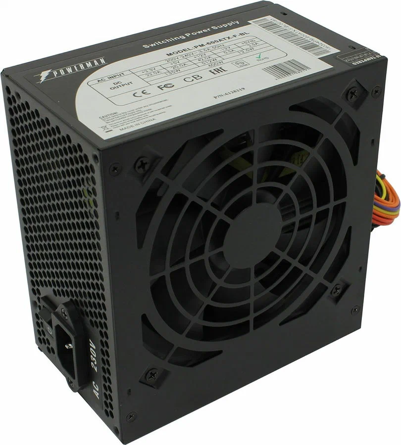 Powerman Powerman Power Supply 600W PM-600ATX-F-BL (carton box)