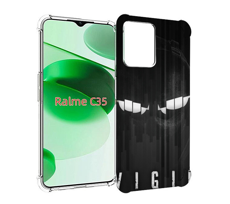 

Чехол MyPads глаза-в-ночи для Realme C35 / Narzo 50A Prime, Прозрачный, Tocco