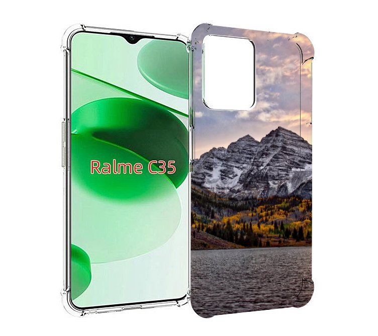 

Чехол MyPads горы-колорадо для Realme C35 / Narzo 50A Prime, Прозрачный, Tocco