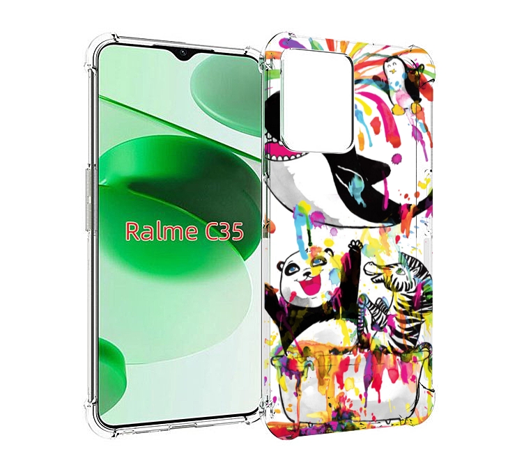 

Чехол MyPads Хиппи кит для Realme C35 / Narzo 50A Prime, Прозрачный, Tocco