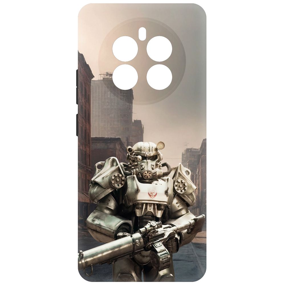 

Чехол-накладка Krutoff Soft Case Фоллаут (Fallout) - Рыцарь Братства для Realme 12+ 5G, Черный