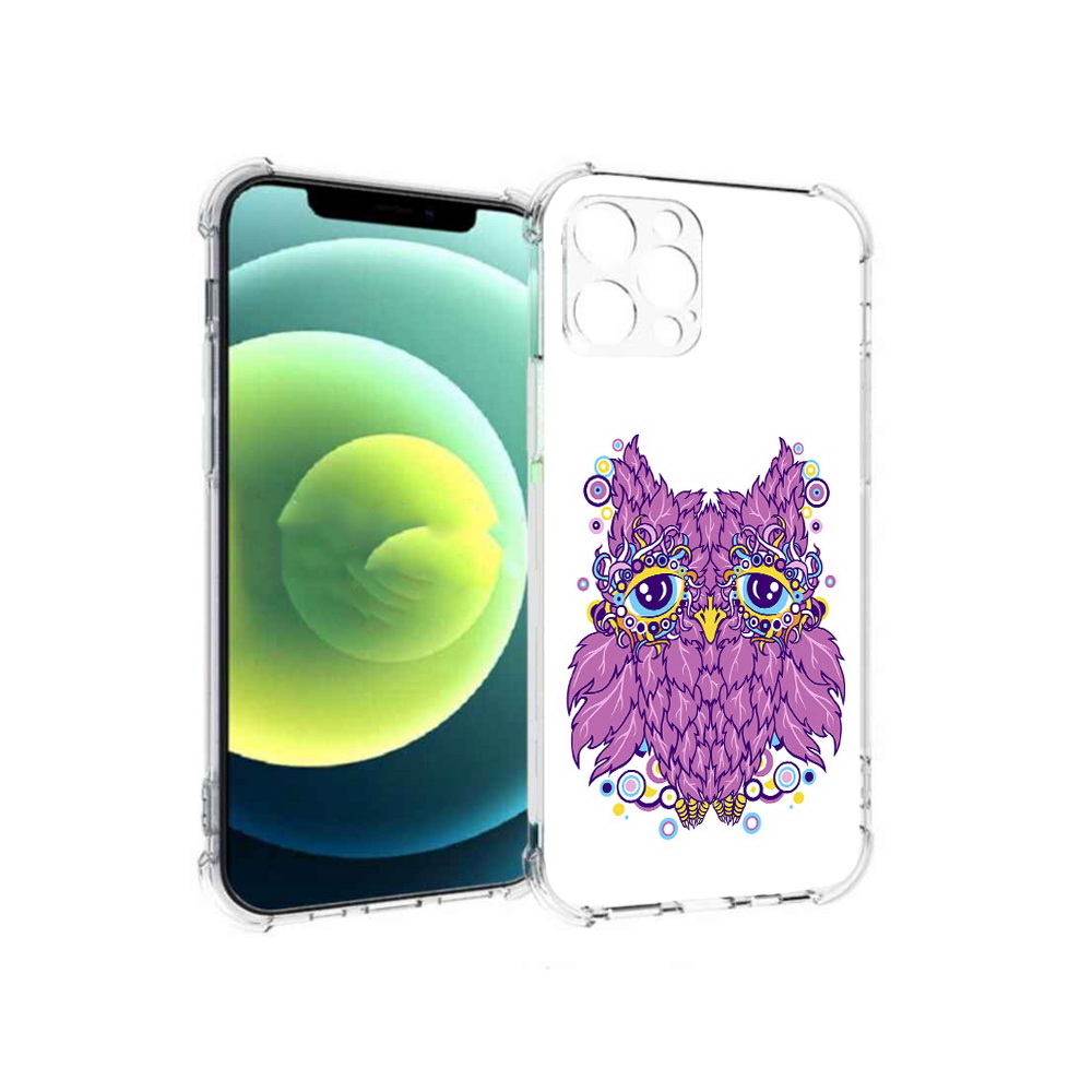 

Чехол MyPads Tocco для Apple iPhone 12 Pro Розовая сова (PT157529.613.147), Прозрачный, Tocco