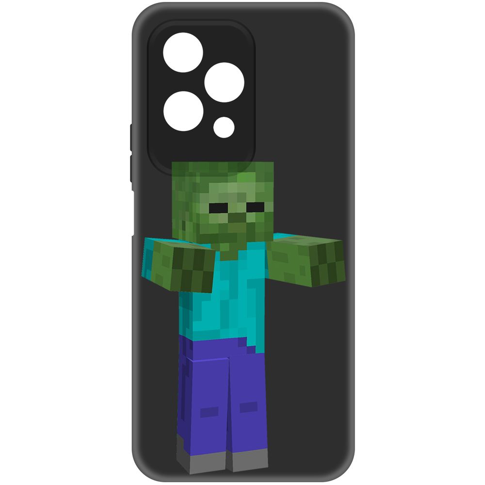 

Чехол-накладка Krutoff Soft Case Minecraft-Гигант для Honor 200 Lite черный