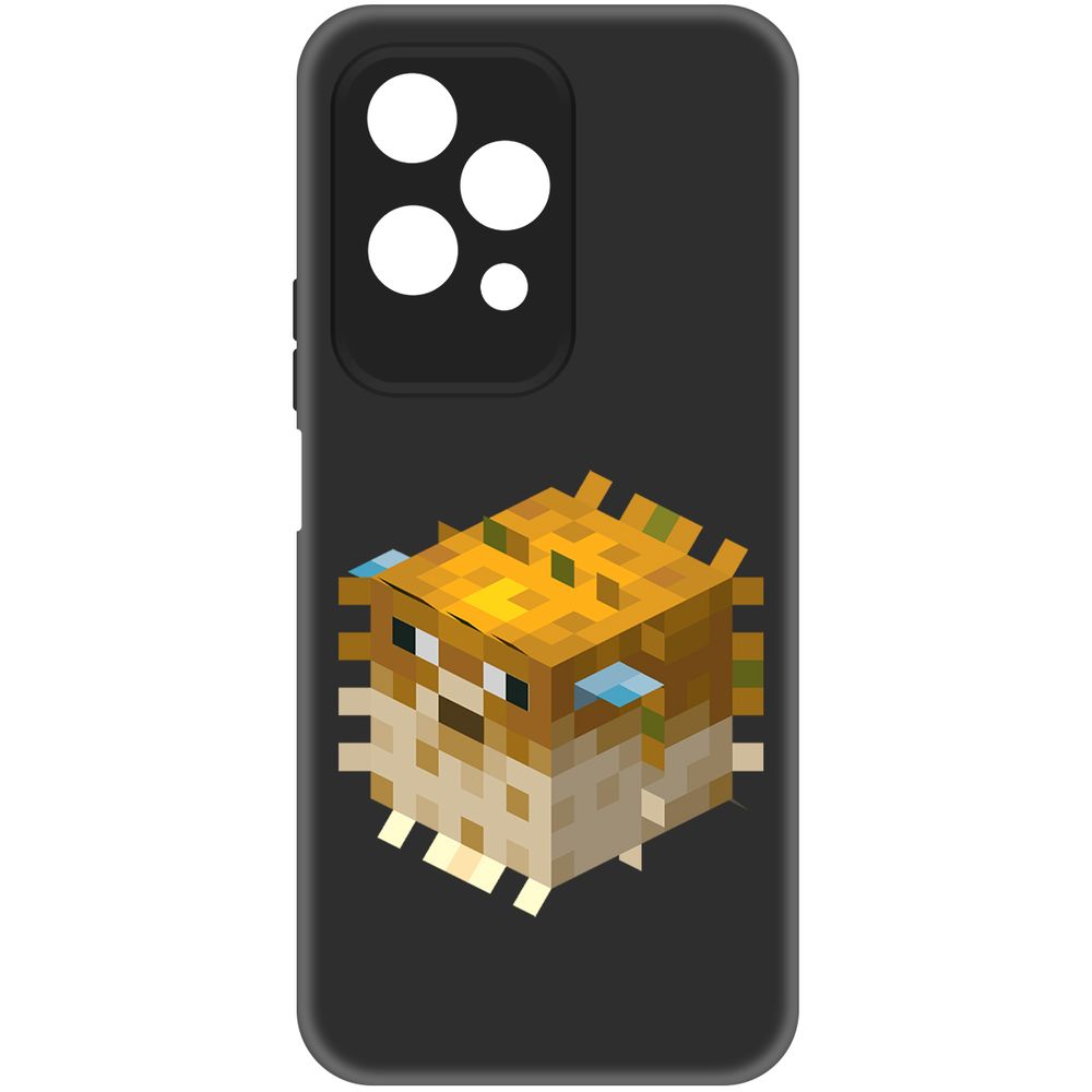 

Чехол-накладка Krutoff Soft Case Minecraft-Иглобрюх для Honor 200 Lite черный