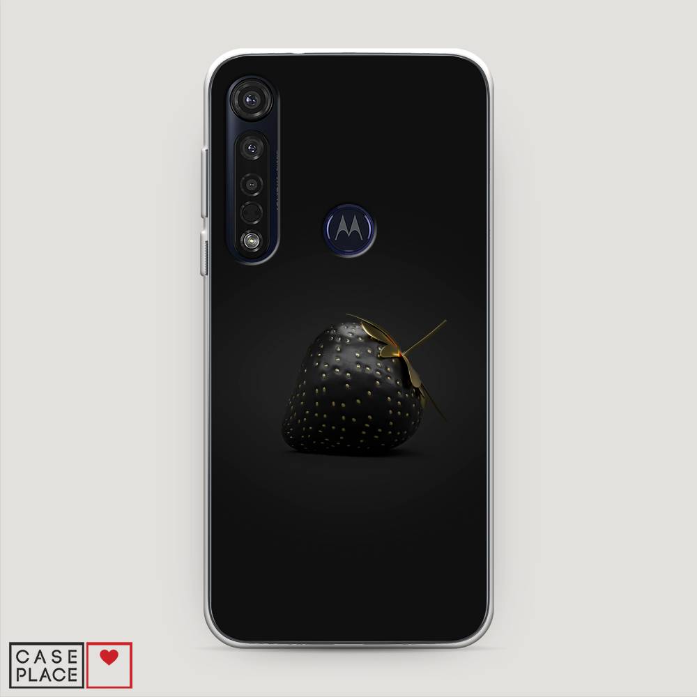 фото Силиконовый чехол "черная клубника" на motorola moto g8 plus awog