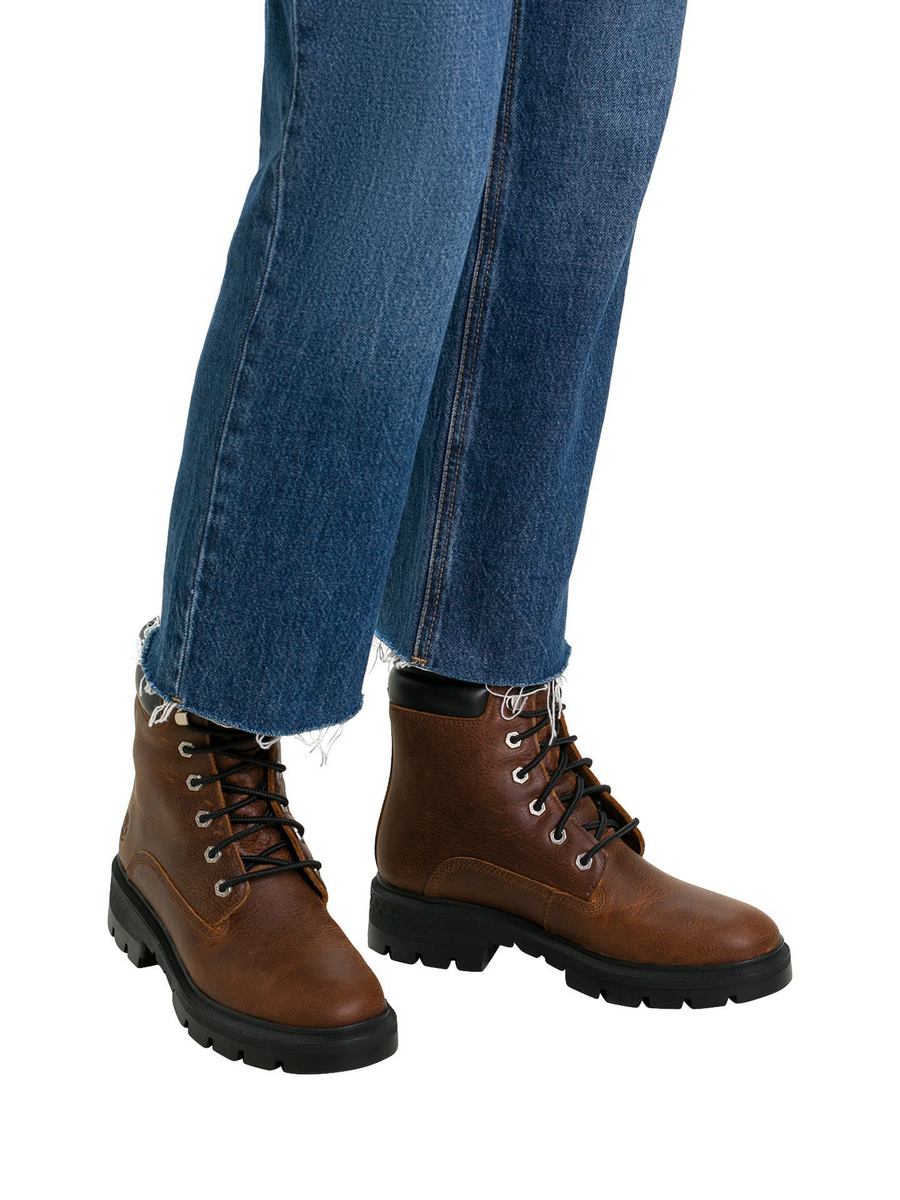 Ботинки женские Timberland 001423076 коричневые 37 EU коричневый