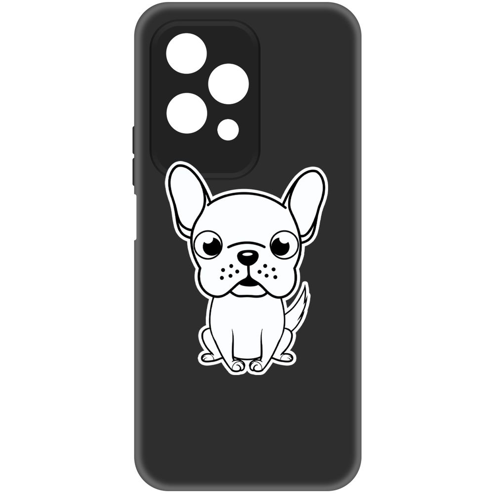 

Чехол-накладка Krutoff Soft Case Черно-белый щенок для Honor 200 Lite черный