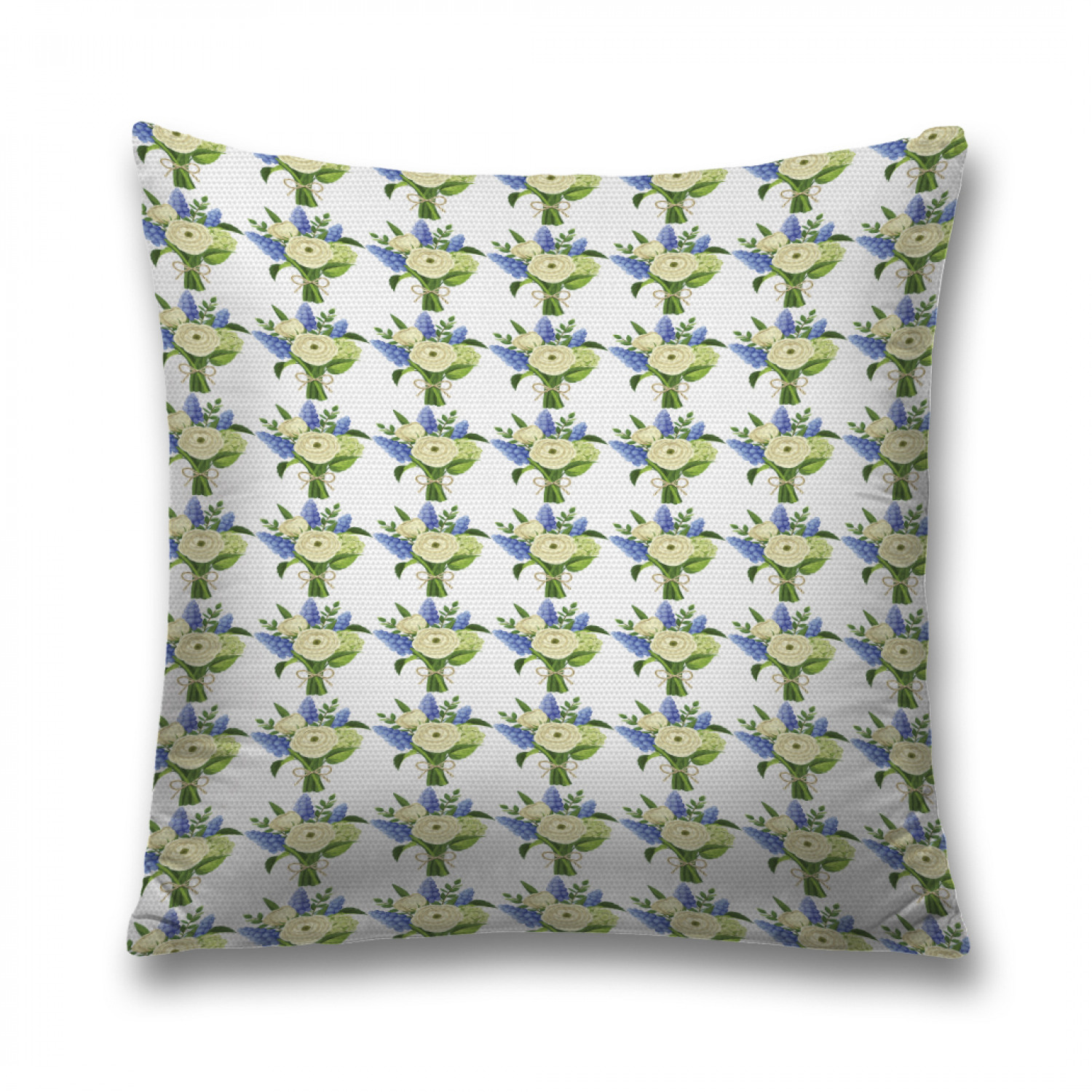 

Наволочка декоративная JoyArty "Букет с лютиками и гиацинтами" на молнии, 45x45 см, Белый, Букет с лютиками и гиацинтами