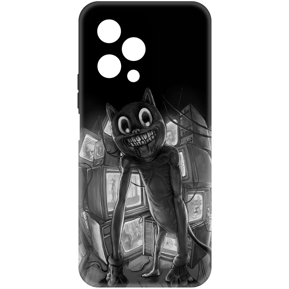 

Чехол-накладка Krutoff Soft Case Хаги Ваги - Картун Кэт для Honor 200 Lite черный