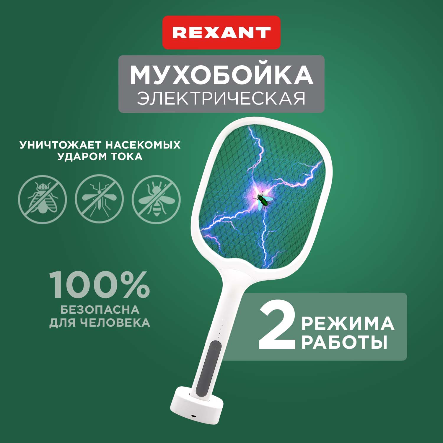 Электрическая мухобойка Rexant 70-0440 2300₽