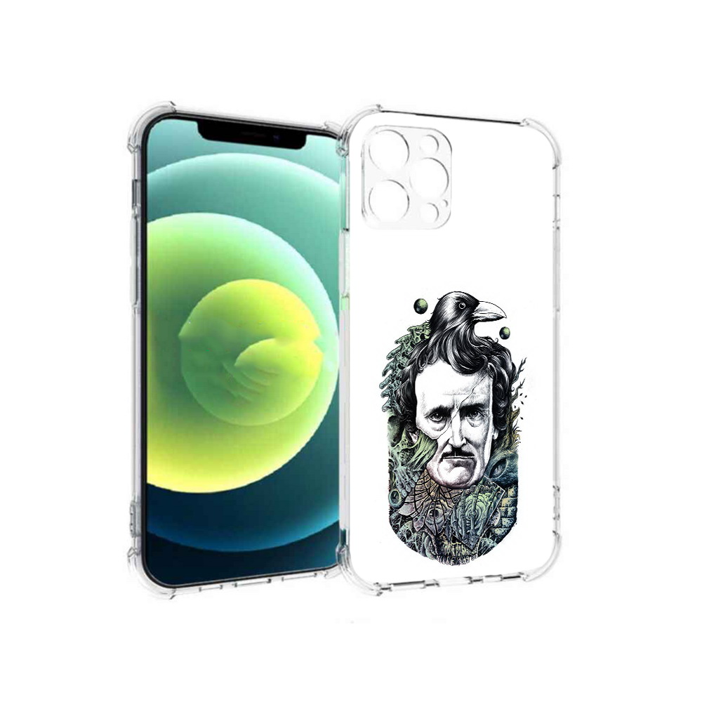 

Чехол MyPads Tocco для Apple iPhone 12 Pro Эдгар Аллан с вороном (PT157529.613.203), Прозрачный, Tocco