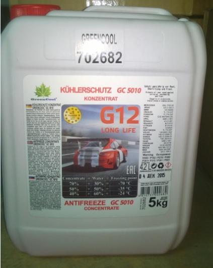 Антифриз Красный Концентрат 1:1 -35c G12 GreenCool 702682